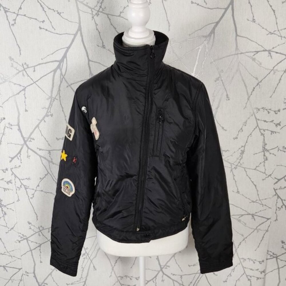 Killah Black Asymmetrical Full Zip High Neck Moto Jacket